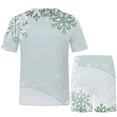 thumbnail image 4 of Lilgiuy Men Casual Christmas Round Neck T-Shirt 3D Print Short Sleeve Blouse And Pants Set 2022 Fall Winter, 4 of 4