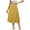 Yellow, variant on Bibifish Womens Skirts Button Decor Sweet A Line Midi Skater Skirts Elastic Waist Daily Casual Trendy Wear Skirts