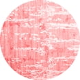 thumbnail image 1 of Ahgly Company Indoor Round Abstract Red Contemporary Area Rugs, 4' Round, 1 of 4
