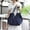 Navy, variant on PPLoney Portable Waterproof Foldable Storage Bag - Large Capacity Multi-Functional Shopping Tote for Travel and Everyday Use