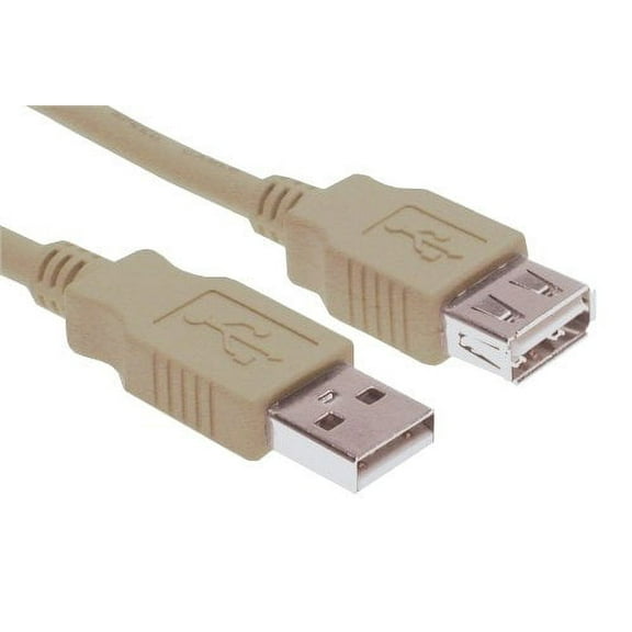 Shaxon Shaxon Usb 2.0 Cable, A Male To A Female, Overmolded Hoods, 10-Feet, Beige (Usb2Aamf10-B) Electronic_Cable