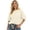 White, variant on Unir Women's Raglan Puff Half Sleeve Crewneck Sweatshirt Oversized Cotton Feel Spring Casual Layering Top 1PC S-XXXL Plus Size Friendly