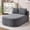 67.3" Dark Gray, variant on FFH 65.4" Chaise Lounge Indoor, Modern Corduroy Fabric Indoor Lounge Chair, Sleeper Sofa for Living Room, Small Space, White
