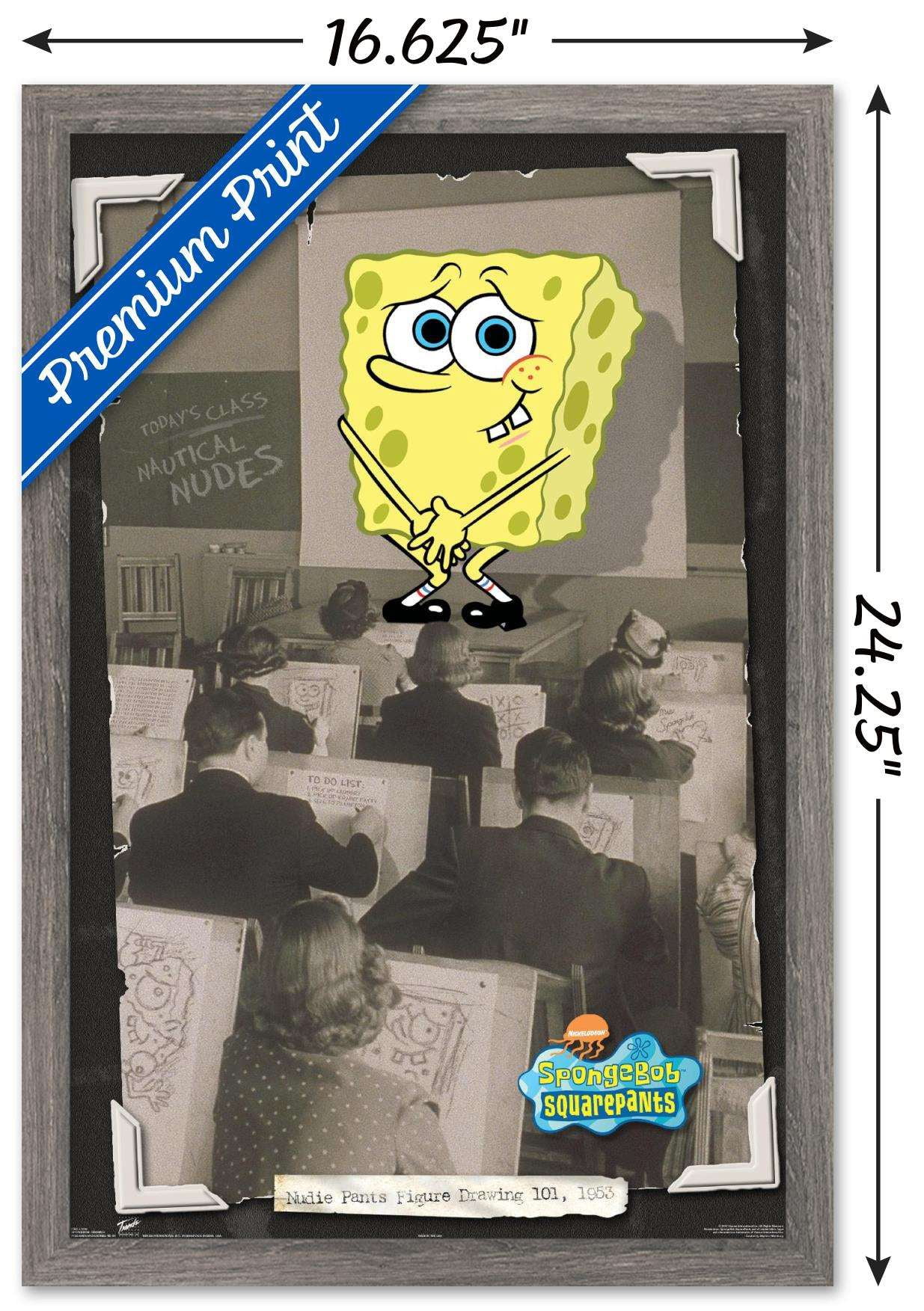 Nickelodeon Spongebob - Class Wall Poster, 14.725" x 22.375", Framed