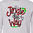 thumbnail image 4 of Inktastic Christmas Jingle All the Way with Music Notes and Holly Long Sleeve Youth T-Shirt, 4 of 5