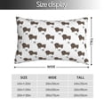 thumbnail image 2 of Kdxio Cotton Pillow Cases 20"x30" Pillowcases,Soft and Breathable Bedroom Pillow Cases-Dachshund Dog, 2 of 8