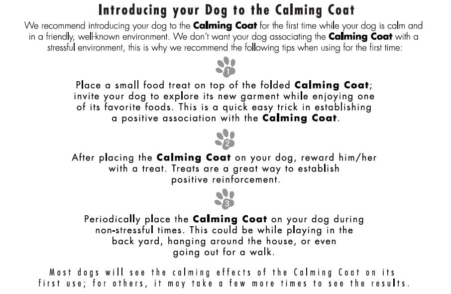 AKC Calming Coat Anti-Anxiety Stress Relief Coat For Your Dog Grey Med 20-50lbs.