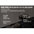 thumbnail image 3 of Monstrum Flip-Up Lens Cap Set | Compatible with Romeo5 / TRS-25 / 1x20mm Red Dot Sights, 3 of 4
