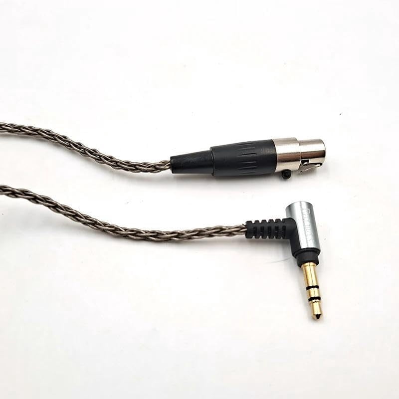 6-Strand 3.5mm to 4-Pin MiniXLR OCC Silver Plated Cable Compatible with AKG K371BT Headphone