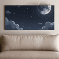 thumbnail image 6 of LUUFILx Starry Night Sky Theme Moon Clouds Banner Party Decorations Backdrop Background, 6 of 7