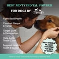 thumbnail image 4 of Pet Honesty Fresh Breath Dental Powder for Dogs for Teeth Cleaning Plaque Off, Dental Care for Dogs, Tartar Remover for Teeth with Natural Herbal Blend + Postbiotics (Mint - 30 Servings), 4 of 15