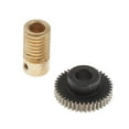 thumbnail image 2 of 0.5 Modulus Steel Worm Gear Wheel + Brass Gear Shaft Set Golden, Hole 6mm, 2 of 6