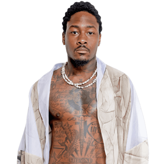 Stefon Diggs (Topless) Half Body Buddy Cutout