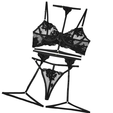 

Sexy Lingerie Women Mesh Lace Garter Thong Sexy Fluffy Dress Underwear Nightwear Sleepwear Chemise
