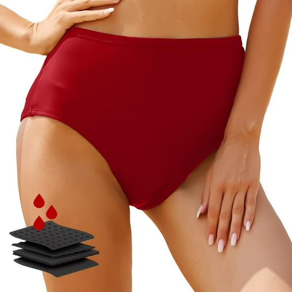 cfhntfmh Women's Bikini Swimsuit Bottoms Soft High Waisted Swim Shorts Seamless Stretchy Swimwear Beachwear