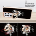 thumbnail image 3 of For Samsung Galaxy S21 Ultra 5g Electroplating Dual-side Imd Phone Case With Ring Holder(smile), 3 of 5