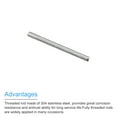 thumbnail image 4 of Unique Bargains Fully Threaded Rod M5 x 60mm 0.8mm Thread Pitch 304 Stainless Steel Right Hand Threaded Rods Bar Studs 15 Pack, 4 of 4
