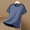 thumbnail image 2 of Camiseta de seda de hielo para hombre, camisetas informales transpirables y frescas de verano, ropa de trabajo, ropa de moda, ropa de abrigo de manga corta, 2 of 4