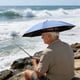 thumbnail image 5 of Sombrero paraguas | Protección solar y contra la lluvia manos libres para actividades al aire libre | Diadema ajustable para senderismo, pesca, jardinería y playa, 5 of 6