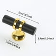 thumbnail image 2 of 10 Pack Cabinet Knobs Modern T Bar Pulls Handles for Kitchen Dresser Drawer Wardrobe Hardware, 2 of 6