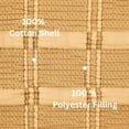 thumbnail image 5 of Mainstays Cloud Matelasse Pillow Sham, Brown Butter Yellow, Standard, 5 of 11