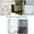 thumbnail image 2 of 4 Pieces Fridge Lock Refrigerator Lock With 8 Key, Freezer Lock Child Safety Cabinet Lock With Adhesive For Kitchen Appliance, Openable Furniture, Sli, 2 of 3