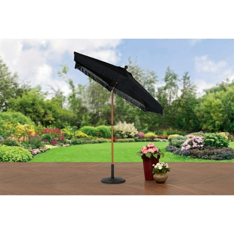 Patio umbrella 2024 with fringe