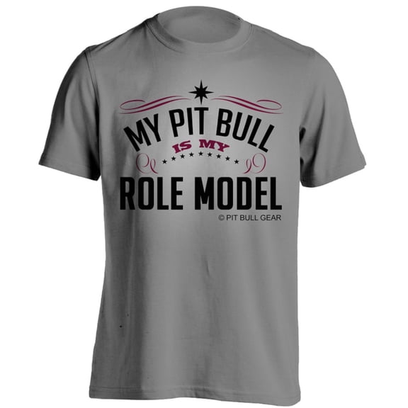 My Pit Bull Is My Role Model Mens T-shirt Pitbull Accessories Pitbull Gift