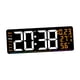 thumbnail image 3 of Reloj despertador digital,Reloj de pared digital Decoración del hogar,Despertador LED con pantalla de temperatura,Reloj calendario con visualización semanal Regalo ideal Naranja, 3 of 8