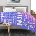thumbnail image 6 of Custom Blanket with Name for Adults Kids Personalized Blanket and Throw Customized Flannel Name Blanket Personalized (Style-2, 30x40), 6 of 6