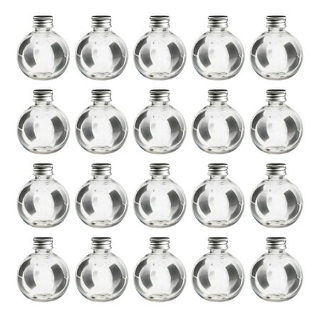 

HOMEMAXS 20pcs Empty PET Clear Bottles Leak Proof Bulb Bottle Water Bottle for Home