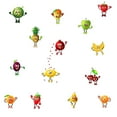 thumbnail image 2 of Fiudx Pegatinas de Pared de Frutas, Diseño de Frutas y Hojas Brillantes, Fáciles de Despegar y Pegar, para Cocina, Comedor, Refrigerador, Decoración Del Hogar, Material de Pvc, Juego de 30 X 15 Cm, 2 of 7
