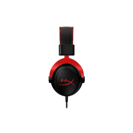 HyperX - Cloud II Wired Gaming Headset for PC, Xbox X|S, Xbox One, PS5, PS4, Nintendo Switch, and Mobile - Black/Red