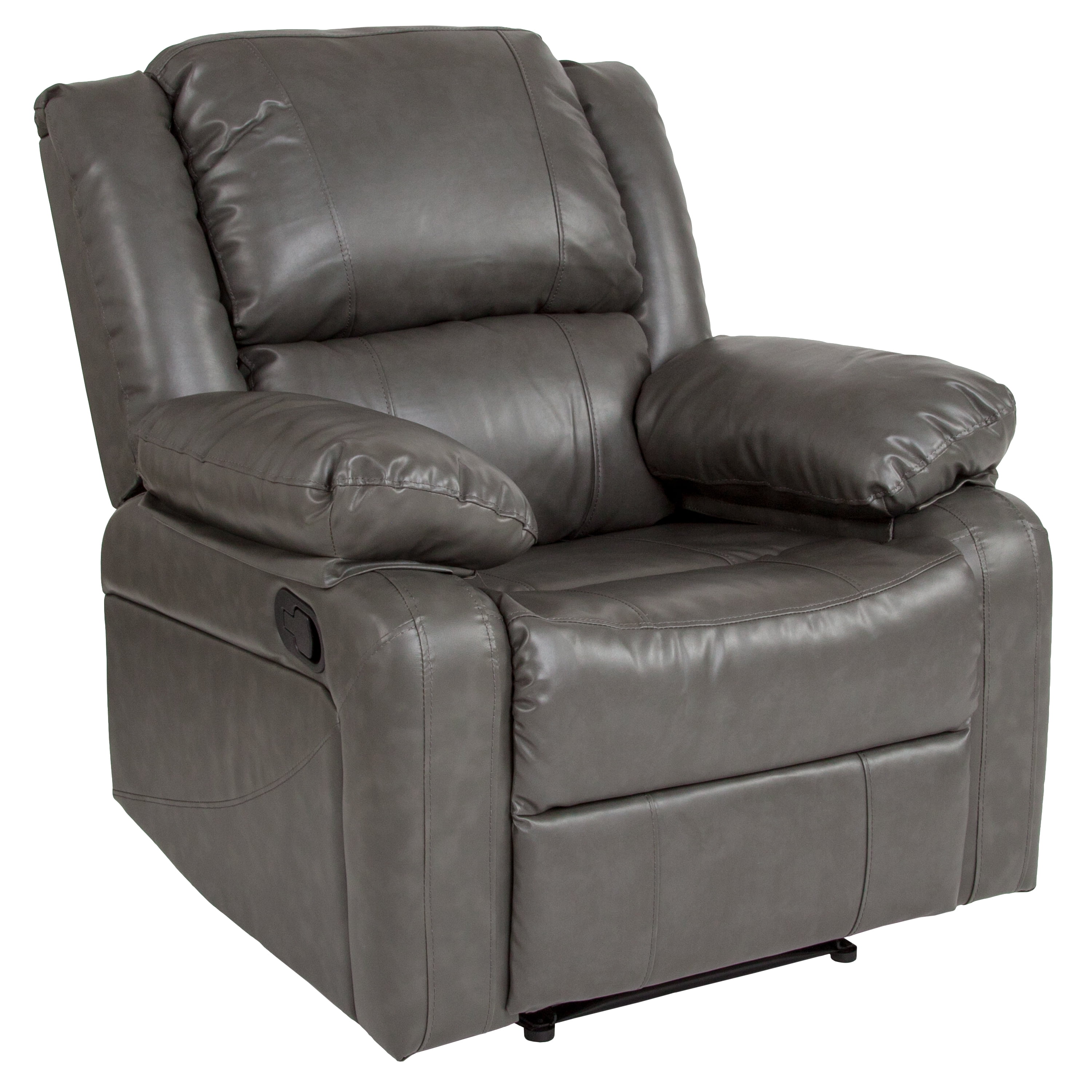 Flash Furniture Harmony Series Gray LeatherSoft Recliner