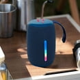 thumbnail image 5 of Outdoor Portable Bluetooth Speaker with LED Light, Long Standby, Wireless, HiFi Stereo Sound, Waterproof, with Radio/TF Card/USB, 360° Sound, Hands-Free Calls, Portable Handle, 5 of 8