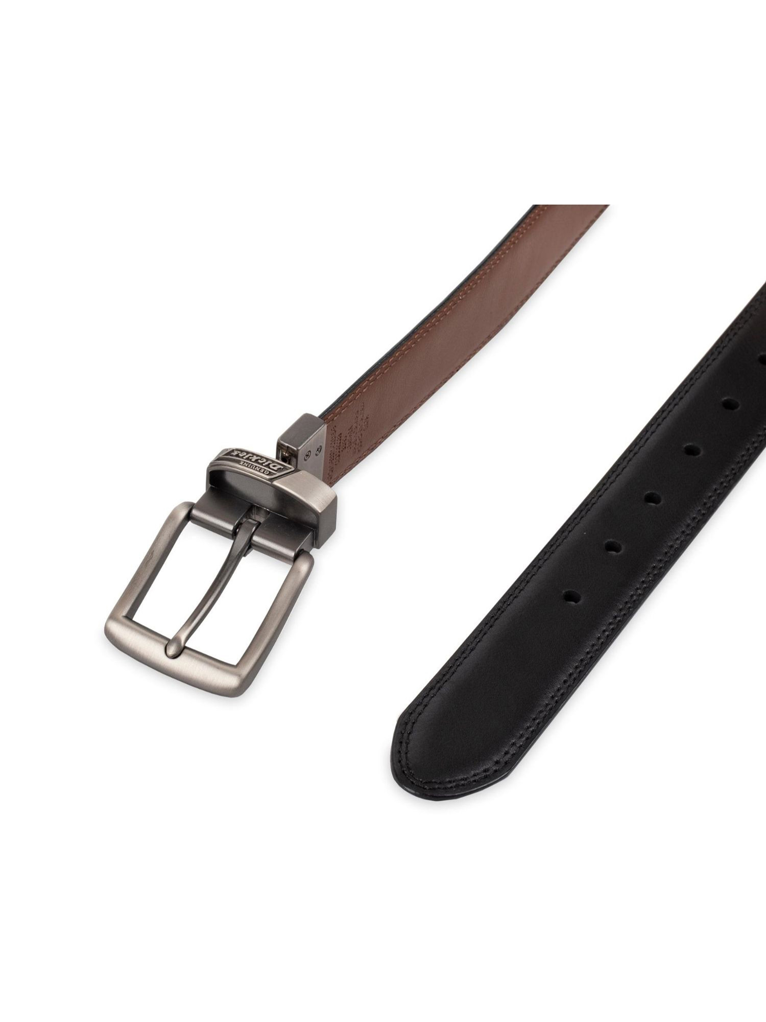 Genuine Dickies Men's Reversible Belt, Black/Brown photo 3