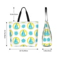 thumbnail image 6 of ZICANCN Ocean Elements Graffiti Tote Bag , Grocery Bags Reusable Shopping Bags with Handles Durable Foldable Washable for Women Men, 6 of 8