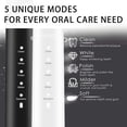 thumbnail image 4 of Cepillo de dientes eléctrico sónico para adultos, cuidado bucal, blanqueamiento dental, masaje de encías, 5 modos, impermeable, inalámbrico, recargable, X300, 4 of 5