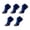 Blue, variant on 5 Pairs Mens Ankle Running Socks, VLOOCKLW Breathable Fast-Dry Running & Gym Workout Socks Low Cut Cushioned Athletic Sports Socks