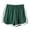 Green, variant on TIHLMK Short Pants for Women Women's Fashion Solid Color Casual Wide Leg Ruffle Loose High Waist Shorts Pants Gift for Women