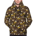 thumbnail image 2 of Bingfone Flying Furry Honey Bees Men's Drawstring Hoodie Long Sleeve Pocket Sweatshirts-X-Large, 2 of 6
