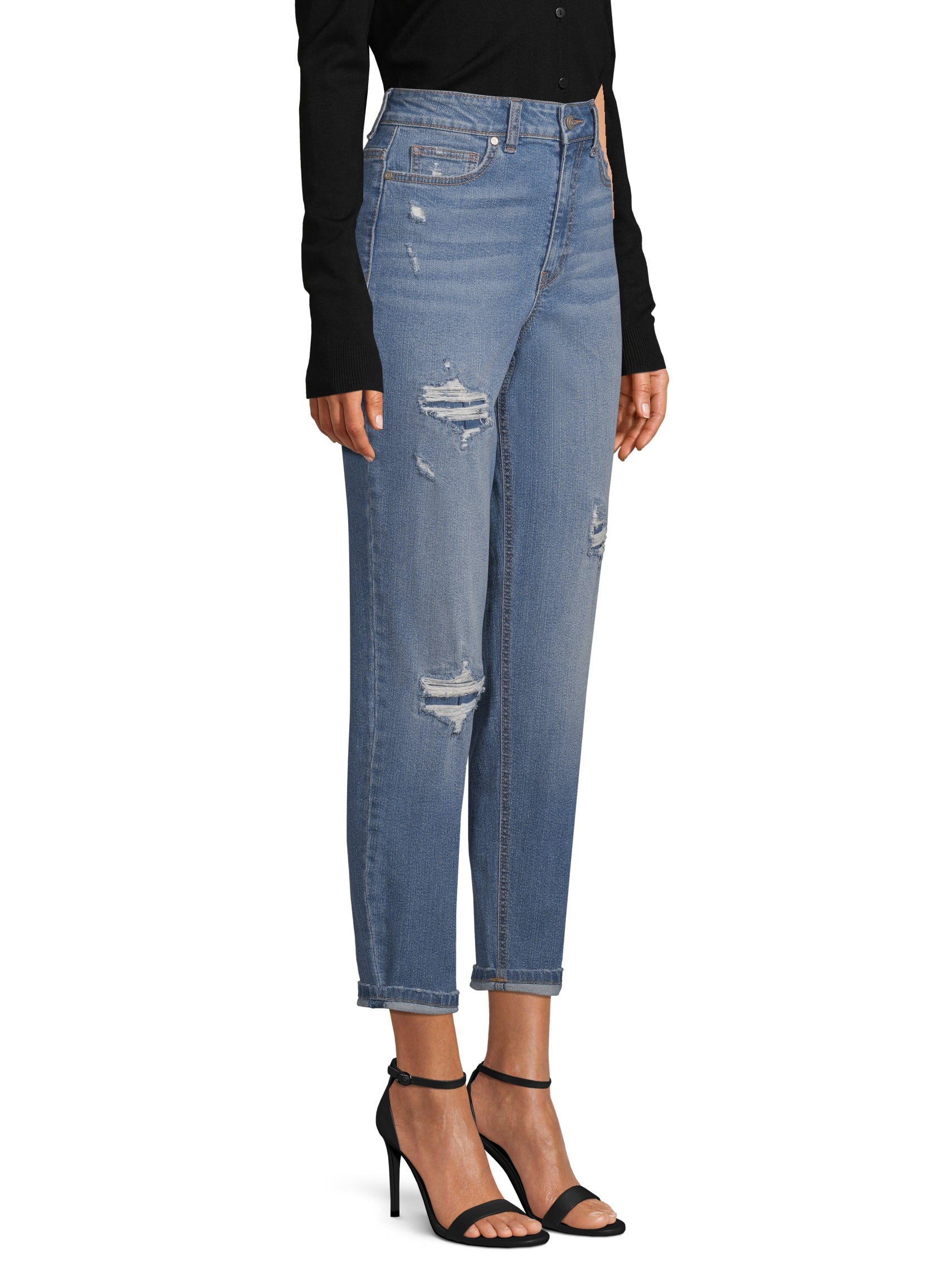 black high waisted jeans walmart