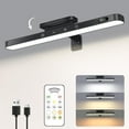 thumbnail image 1 of 3W Picture Lights for Walls, Rechargeable Battery Picture Light, Wireless Wall Light with Remote Control, Dimmable & Timer for Wireless Art Paintings, Magnetic Gallery Light, 1 of 5