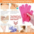 thumbnail image 7 of 1 Pair of Bath Gloves Clearance! Exfoliating Body Gloves Bath Wash Skin Massage Deep Cleansing Dead Skin Brush Scrub Spa Scrubber for Men Women & Kids Bathroom Products, 7 of 7