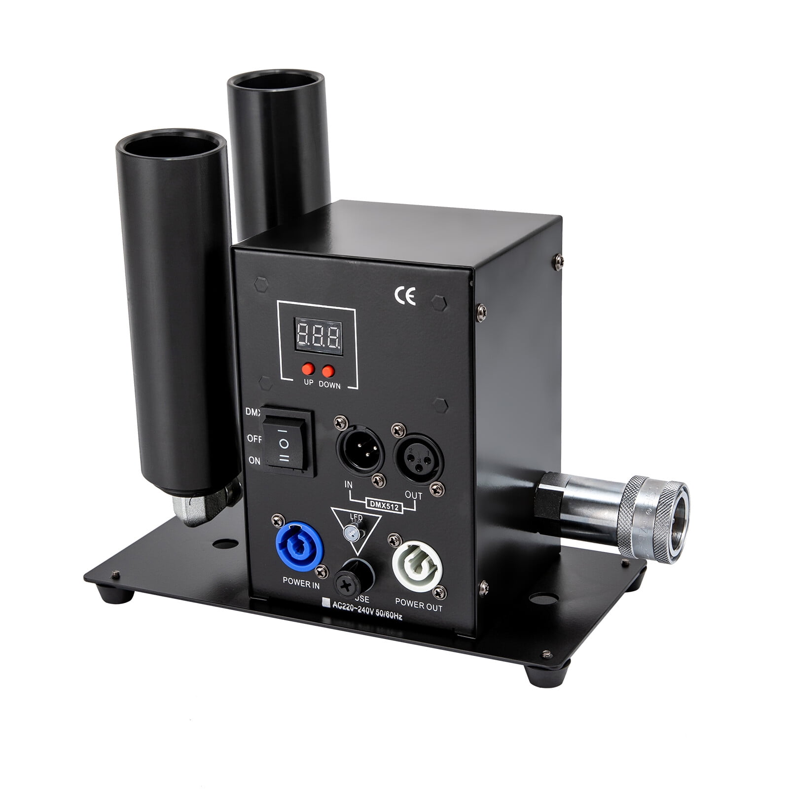 110V 150W Smoke Machine, Fog Machine Black 9.45*5.12*9.06in for Public Squares, Ice Rinks, Light Parties, Holidays