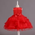 thumbnail image 7 of MEZZALL Girls Sleeveless Party Dress Tiered Gown Girl Formal Occasion Tutu Dress O-Neck Flower Printed Soft Dresses, 7 of 7
