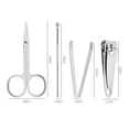 thumbnail image 3 of Yellow Mini 4-Piece Nail Clipper Set for Manicure & Pedicure - Stainless Steel Grooming Tools Gift Set, 3 of 8