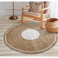 thumbnail image 1 of KH Handloom Handmade Hand Braided Natural Jute Carpet for Living Room, Jute Round Floor Mat, Rugs for Living Room, Jute Centre Table Carpet, Home Decore Rug, 1 of 5