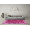 thumbnail image 3 of Ahgly Company Indoor Square Persian Pink Traditional Area Rugs, 5' Square, 3 of 4