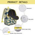 thumbnail image 4 of Comprehensive Sunflower Floral Backpack with Smart Organization, Perfect for College and Workplace, Durable Build, Celebratory Gift, 4 of 5